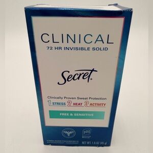 Clinical Invisible Solid Deodorant - Free & Sensitive 1.6 Ounce